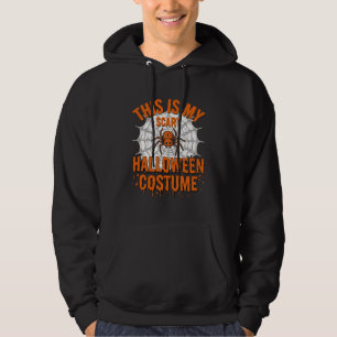 Scary Halloween Costume Spider Web Vintage Design_ Hoodie