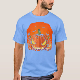 Scary Halloween Costume Spooky Jack O Lantern Cree T-Shirt