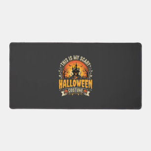 Scary Halloween Costume Vector Design Desk Mat