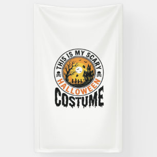 Scary Halloween Costume Vintage Engraving Shirt De Banner