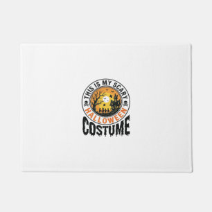 Scary Halloween Costume Vintage Engraving Shirt De Doormat