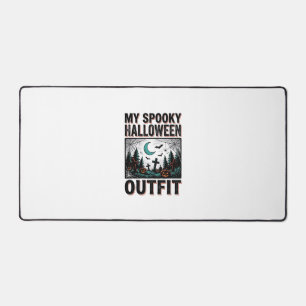 Scary Halloween Costume Vintage Graveyard Tee_1 Desk Mat