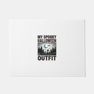 Scary Halloween Costume Vintage Graveyard Tee_1 Doormat
