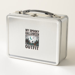 Scary Halloween Costume Vintage Graveyard Tee_1 Metal Lunch Box