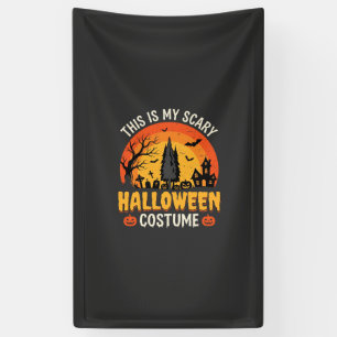 Scary Halloween Costume Vintage Sunset Design_1 Banner