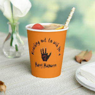 Scary Halloween Dead Hand Paper Cups