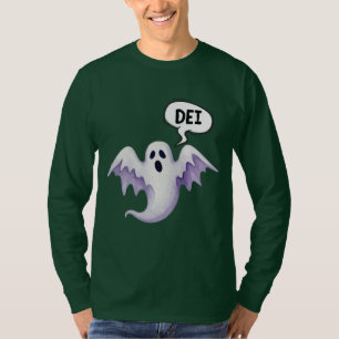 Scary Halloween ghost DEI T-Shirt