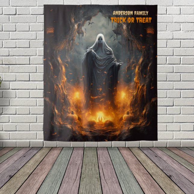 Scary Halloween Ghost Hanging Tapestry (Creator Uploaded)