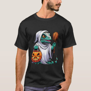 Scary Halloween Iguana Ghost Spooky Candy Bag 4 T-Shirt
