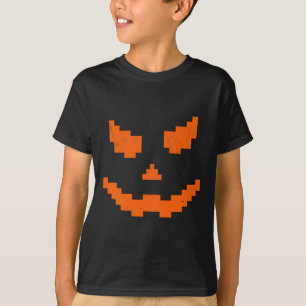 Scary Halloween Jack O Lantern Pumpkin Evil Smile T-Shirt