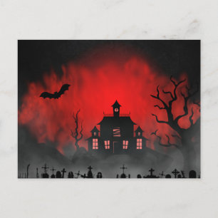 Scary Halloween Night Postcard