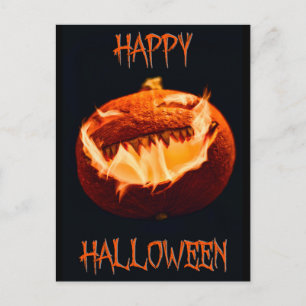 Scary Halloween Night Postcard