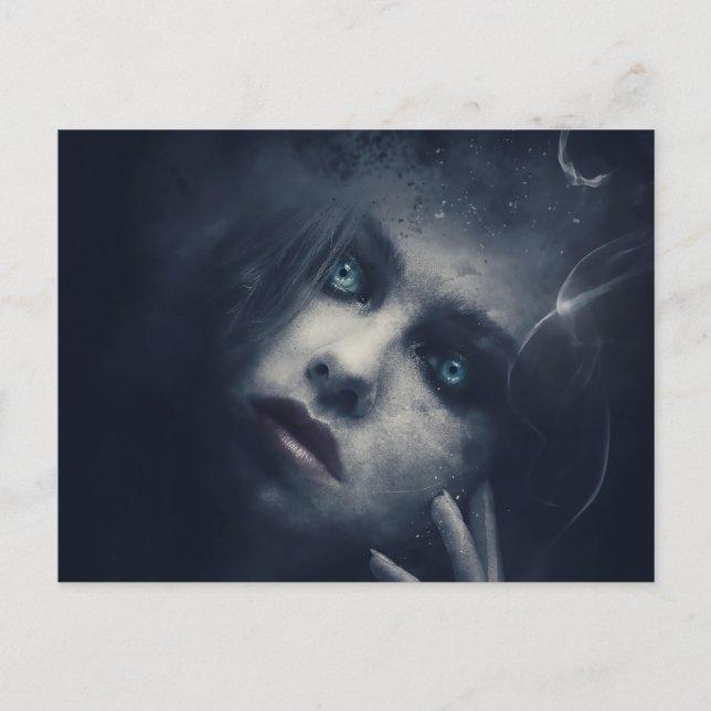 Scary Halloween Night Postcard (Front)