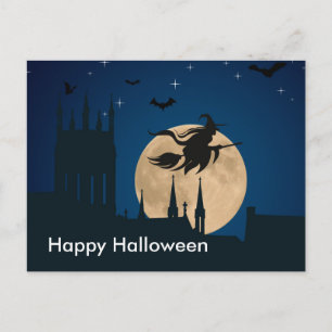 Scary Halloween Night Postcard