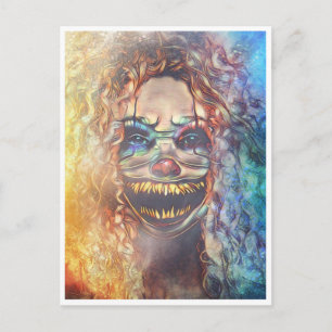 Scary Halloween Night Postcard