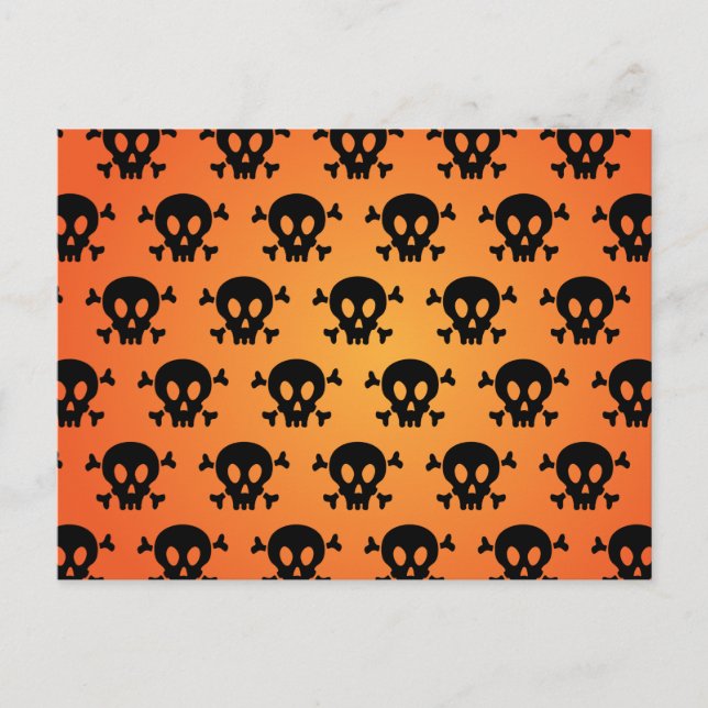 Scary Halloween Night Postcard (Front)