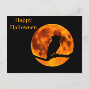 Scary Halloween Night Postcard
