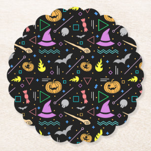 Scary Halloween Paper Coaster