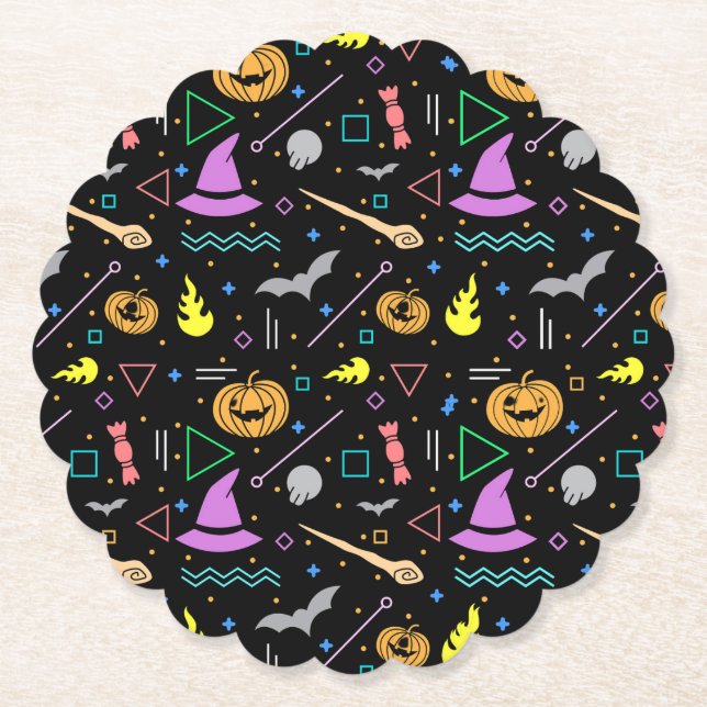 Scary Halloween Paper Coaster (Front)