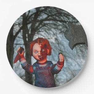 Scary Halloween  Paper Plate