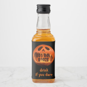 Scary Halloween party drink table decoration  Liquor Bottle Label