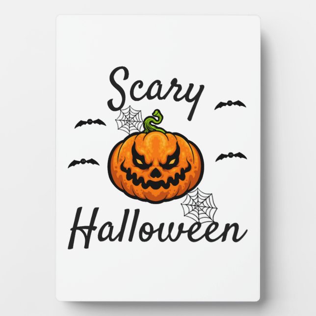 Scary Halloween         Plaque (Front)