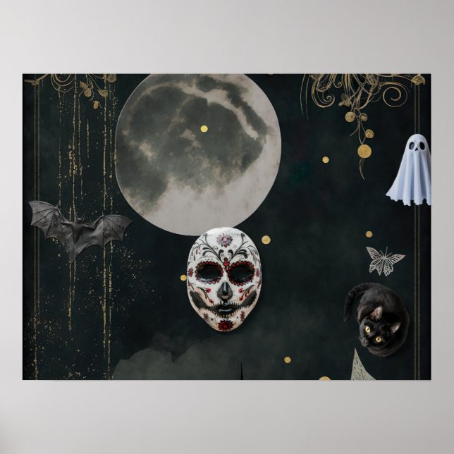 Scary Halloween Poster - Spooky and Dark (Front)