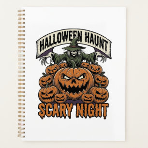 Scary Halloween Pumpkins Vintage Engraving Shirt A Planner
