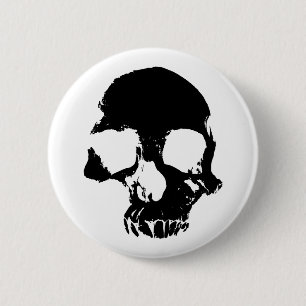 Scary Halloween skull cool gothic 6 Cm Round Badge