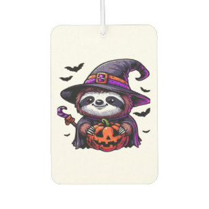 Scary Halloween Sloth Witch Hat Costume Spooky Sea Car Air Freshener