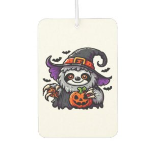 Scary Halloween Sloth Witch Hat Costume Spooky Sea Car Air Freshener