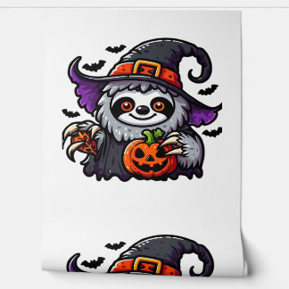 Scary Halloween Sloth Witch Hat Costume Spooky Sea Wallpaper