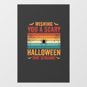 Scary Halloween Spider Web Sunset Design_1