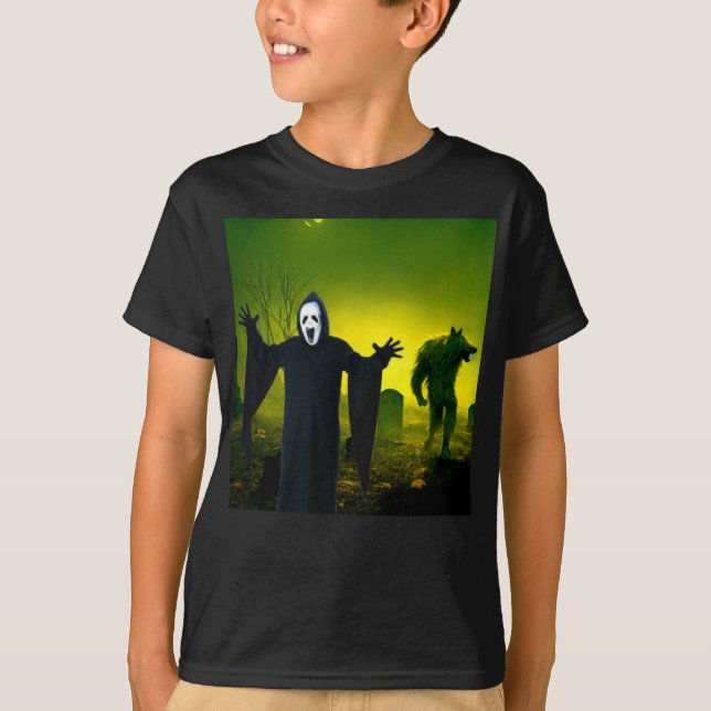 Scary Halloween. T-Shirt (Front)