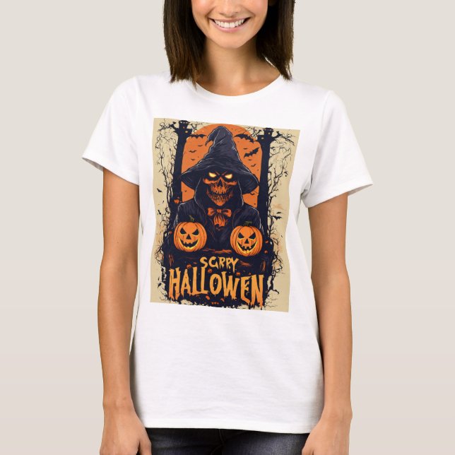 Scary halloween  T-Shirt (Front)