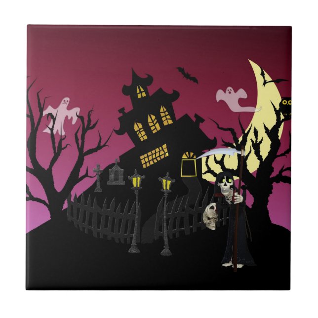 Scary Halloween Tile (Front)