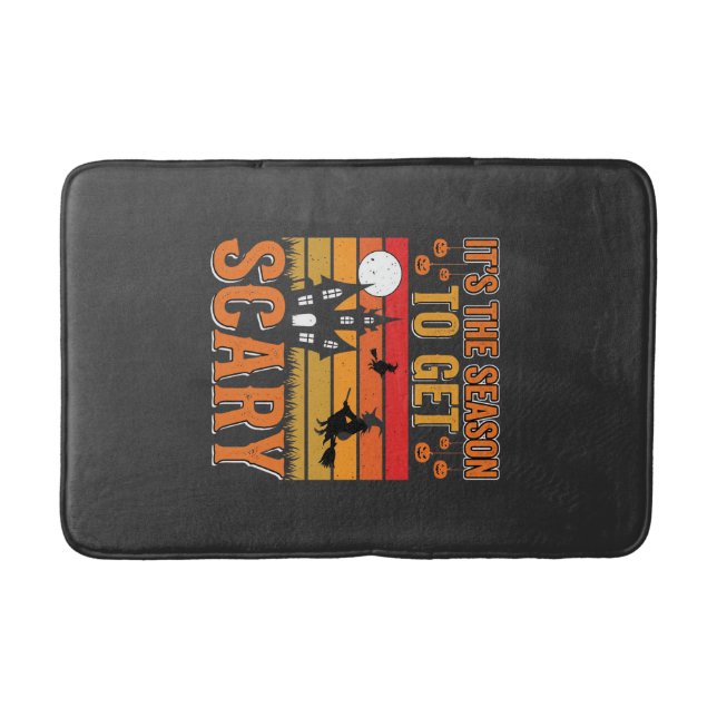 Scary Halloween Witch Haunted House Design_1 Bath Mat (Front)