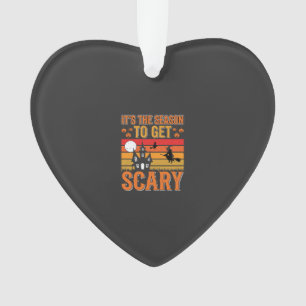 Scary Halloween Witch Haunted House Design_1 Ornament