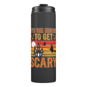 Scary Halloween Witch Haunted House Design_1 Thermal Tumbler