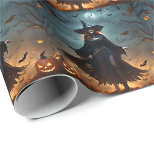 Scary Halloween Witch, Wrapping Paper
