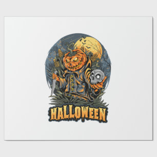 Scary Halloween Wrapping Paper