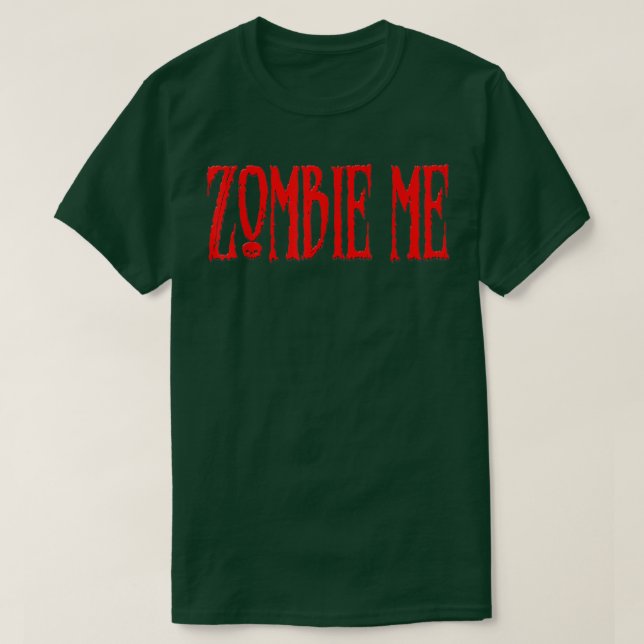 Scary Halloween Zombie Me Graphic  T-Shirt (Design Front)