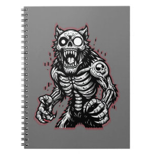 Scary Halloween Zombie Werewolf Notebook