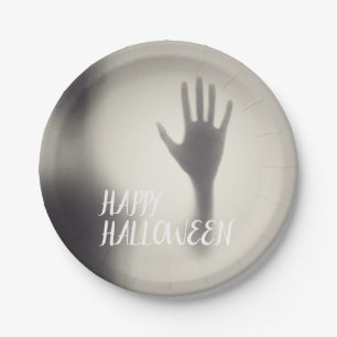 Scary Hand Halloween Paper Party Plates