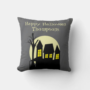 Scary Haunted House Cushion
