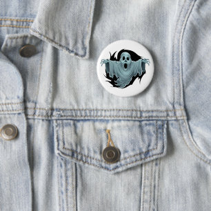Scary Haunting Ghost 6 Cm Round Badge