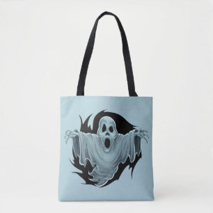 Scary Haunting Ghost Tote Bag