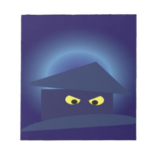 Scary House Silver Moon Notepad