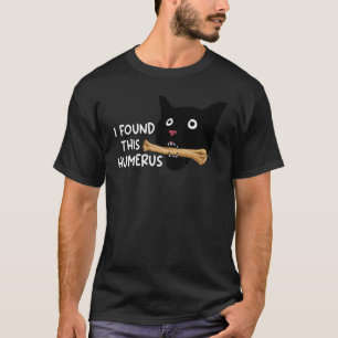 Scary I Found This Humerus Cat Cat Halloween T-Shirt