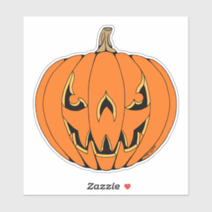 Scary Jack-o'-Lantern Halloween Design